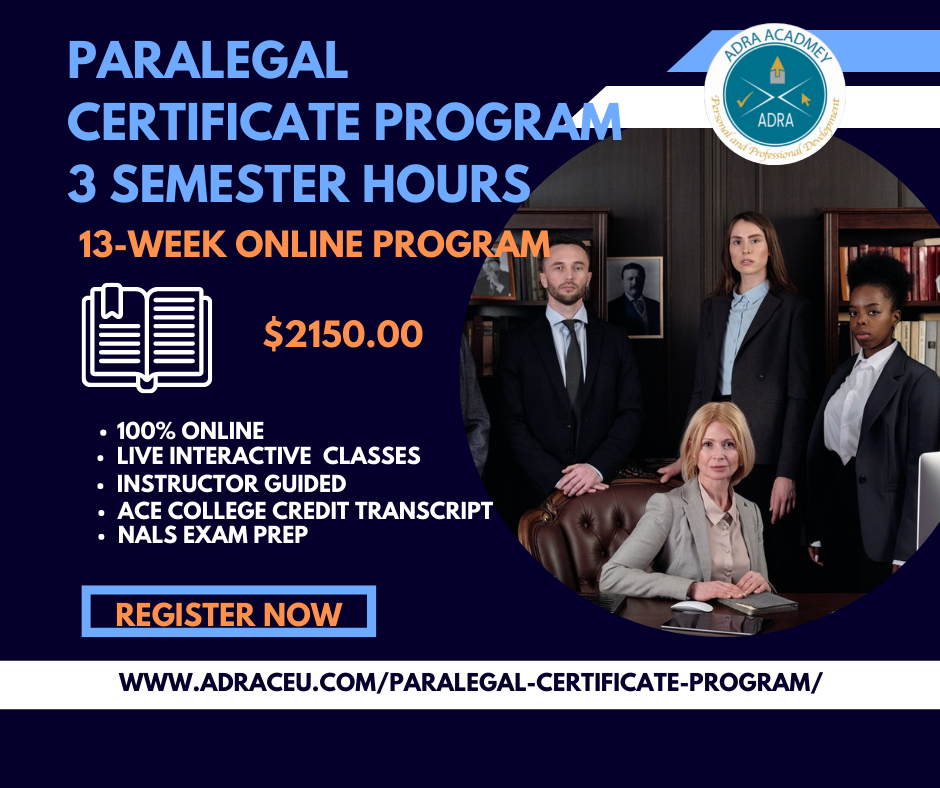 Paralegal Certificate Program