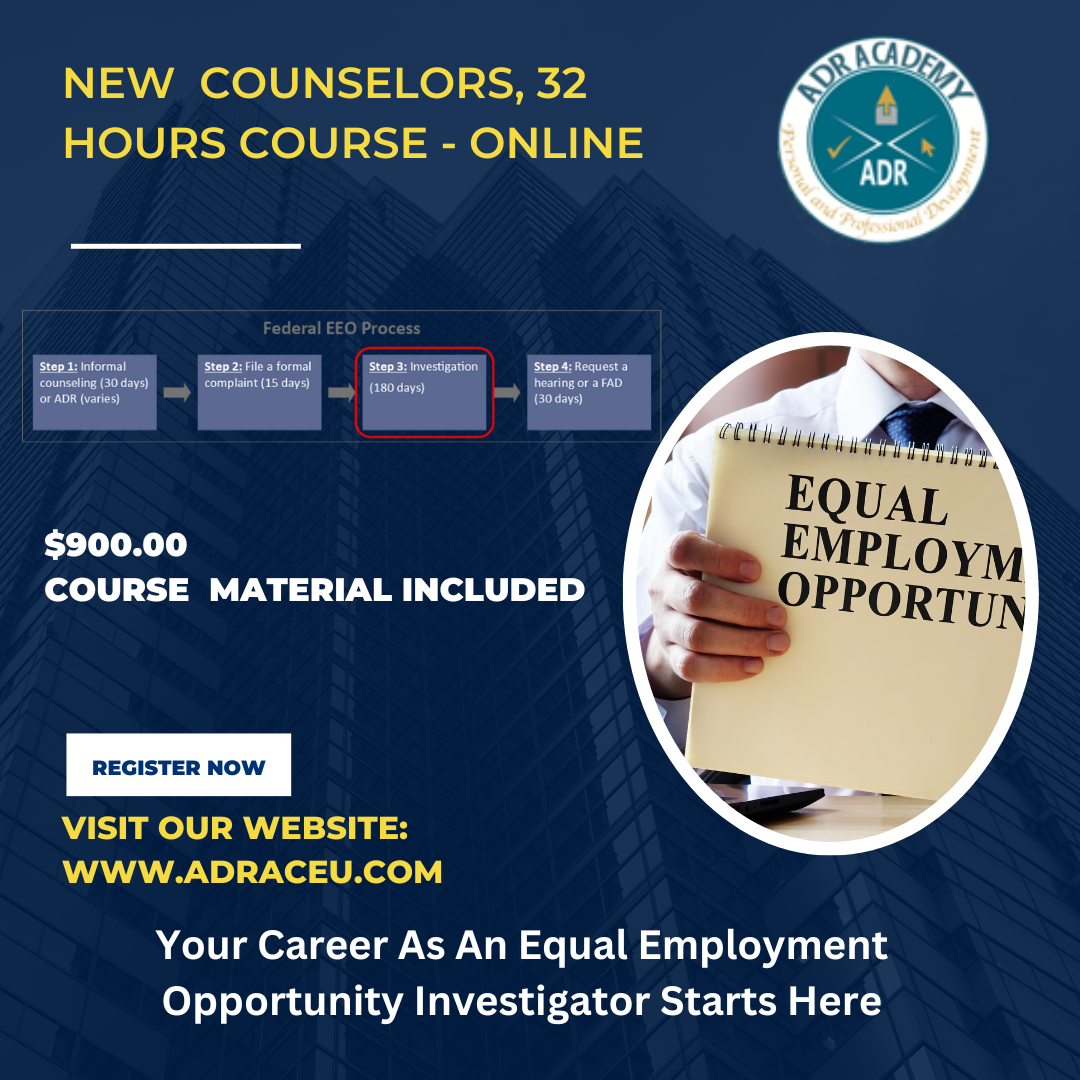 New EEO Counselors 32 Hours