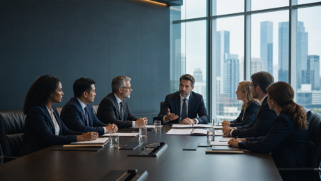 Senior legal and corporate negotiators in an ADR Academy executive workshop