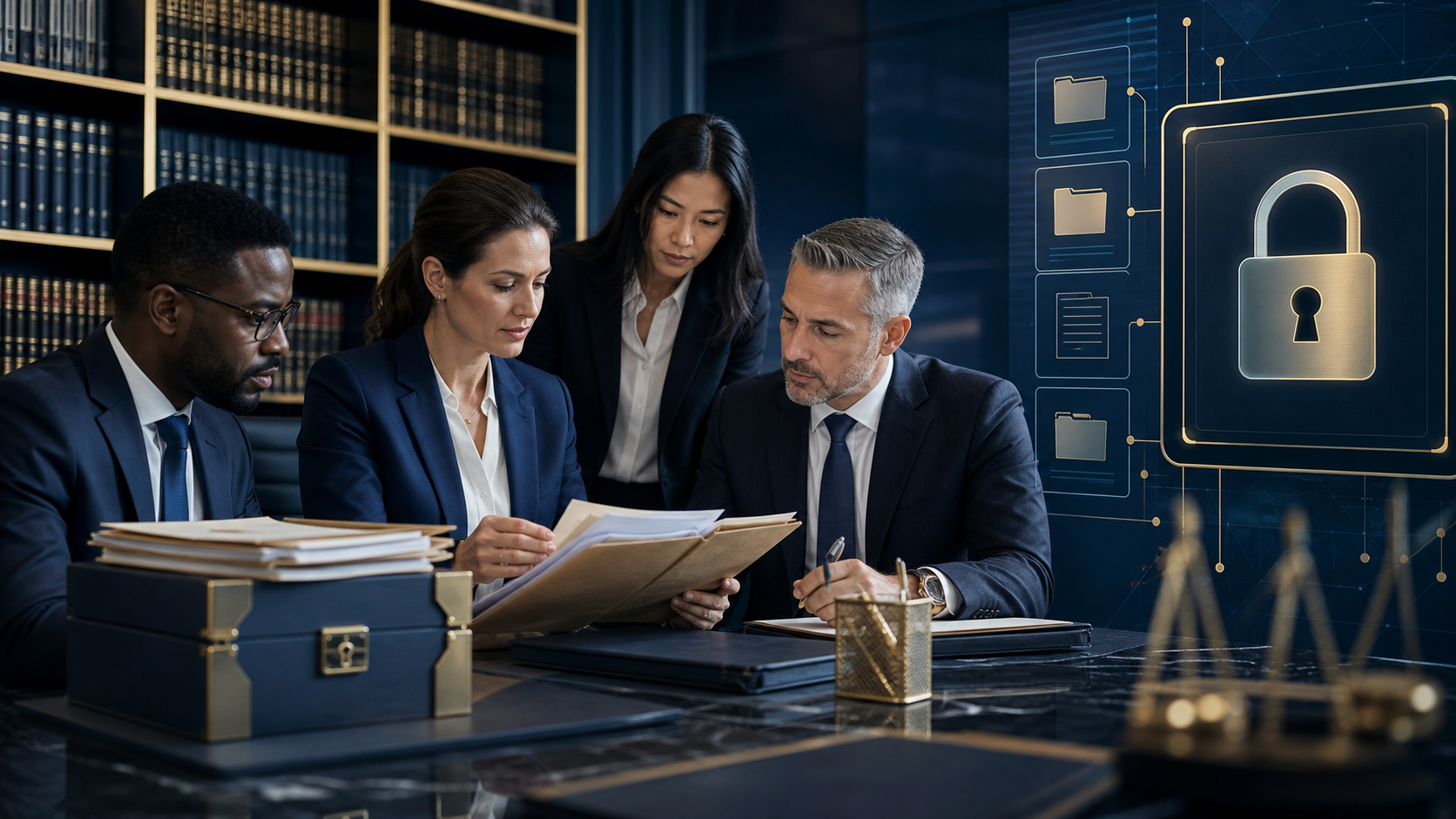 Professional safeguarding confidential information and private records