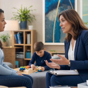 Support professionals planning safe and trauma-informed assistance for families