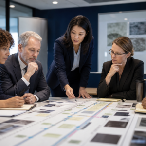Federal workplace investigators collaborating on an evidence-based case review