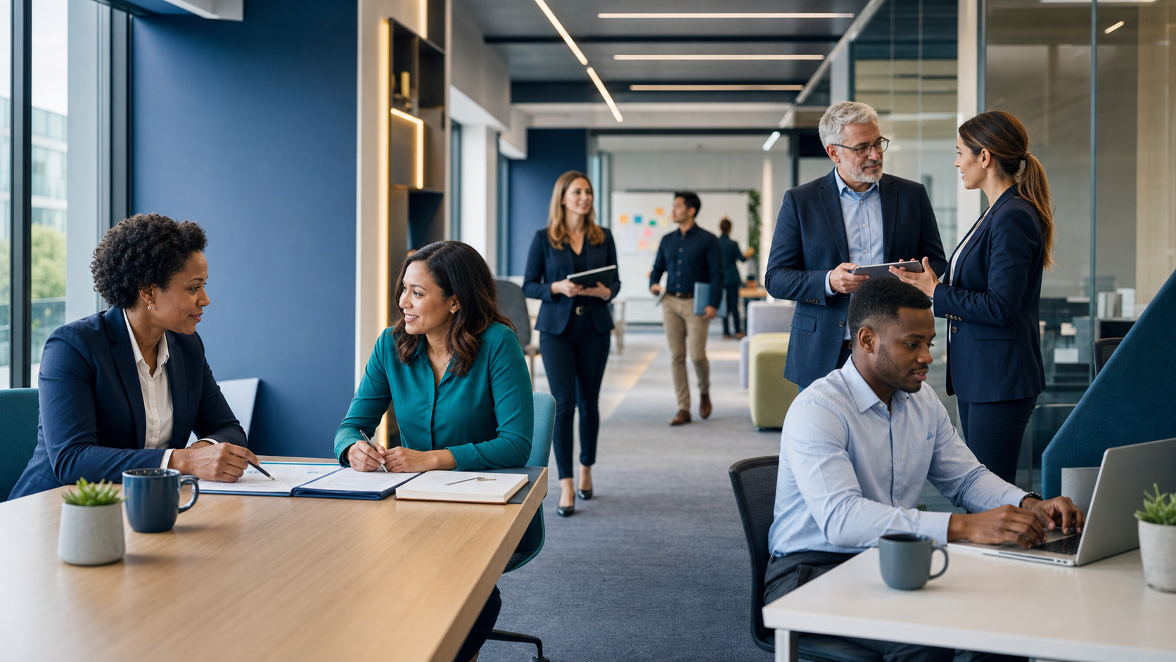 Public-sector professionals participating in career development, mentoring, and leadership planning