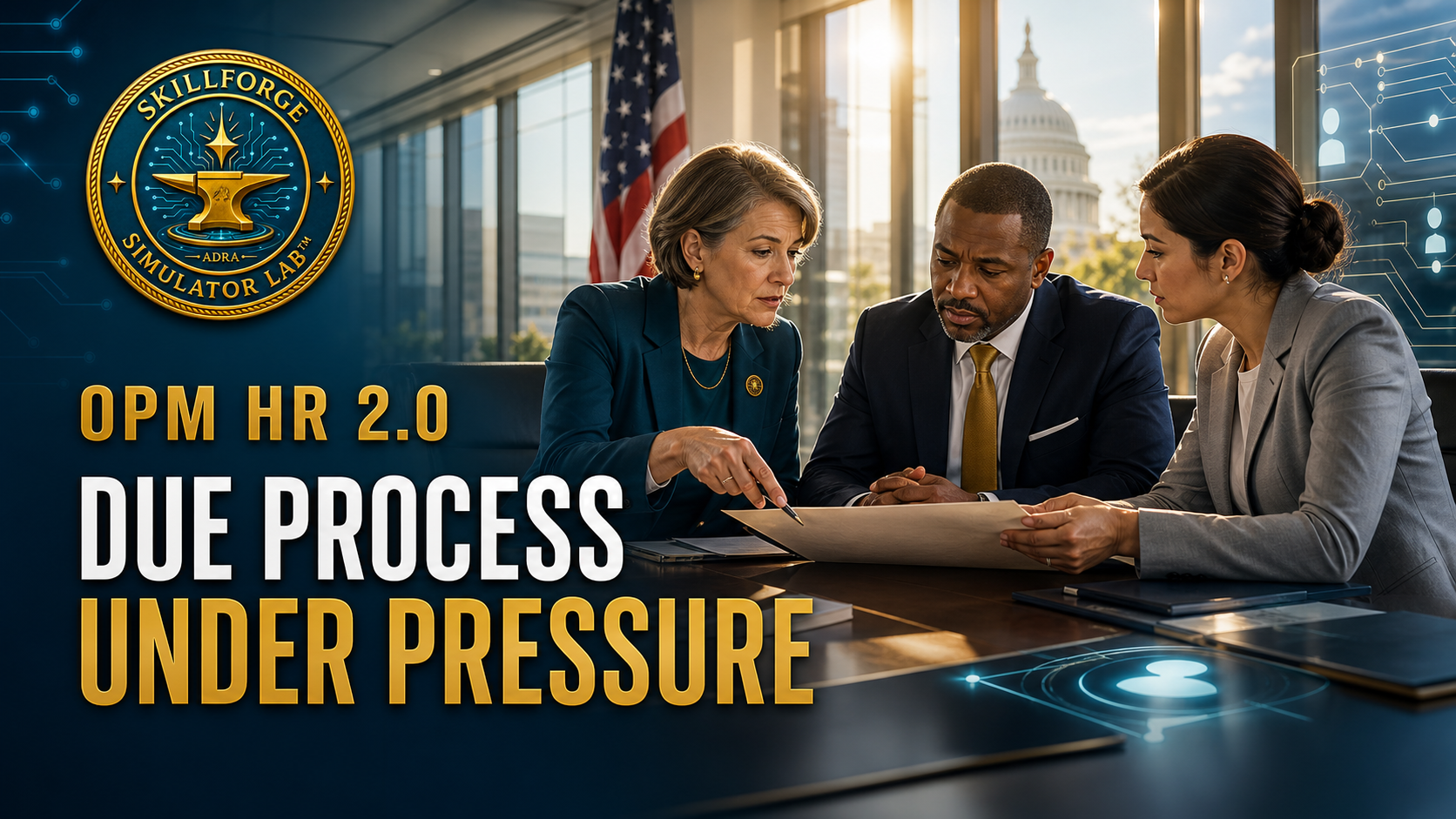OPM HR 2.0 Due Process Under Pressure — SkillForge Simulator Lab™ course cover